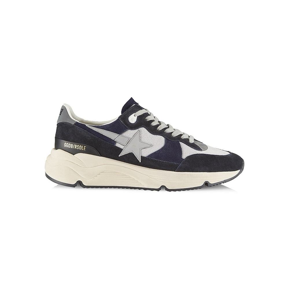 Men’s Golden Goose Running Sole Sneakers Low Top GGDB EU 42 US 9 Navy Blue $650